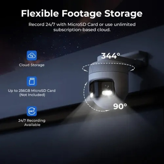 IMILAB EC6 Panorama 3.5K Dual Lens Pan & Tilt WiFi Camera